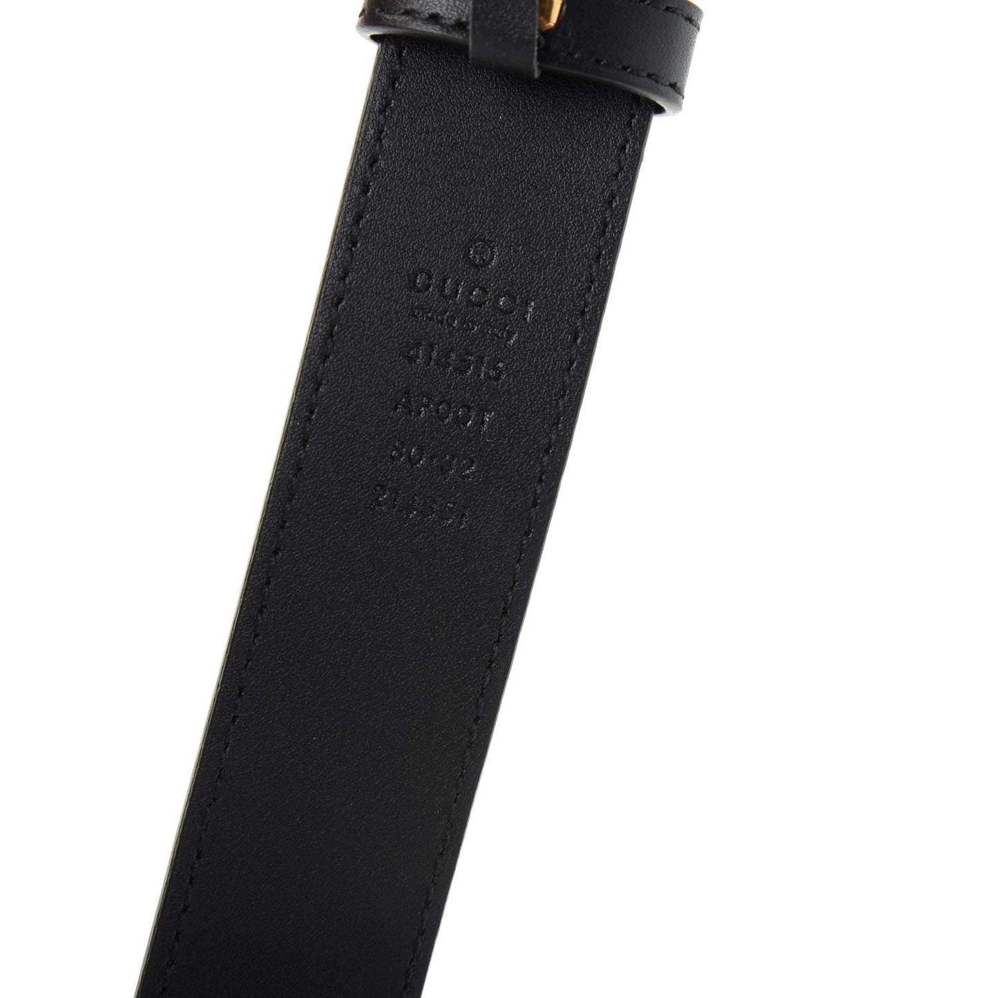Calfskin Double G 30mm Belt 80 32 Black