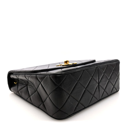 Chanel Lambskin Quilted Single Flap Shoulder Bag Black 4 of 10