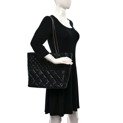 Chanel Aged Calfskin Reissue 2.55 Small Tote Black 2 of 9