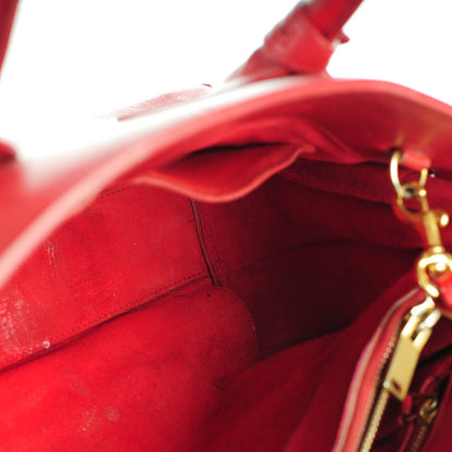 Saint Laurent Calfskin Small Sac De Jour Lipstick Red 3 of 20
