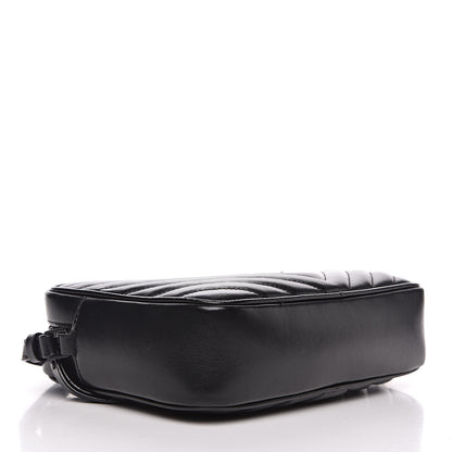 Saint Laurent Calfskin Matelasse Monogram Lou Camera Bag Black 4 of 12