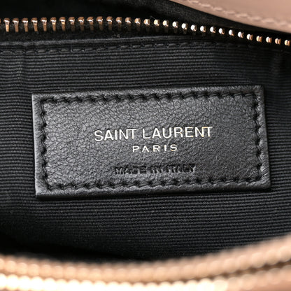 Saint Laurent Calfskin Y Quilted Monogram Medium Loulou Chain Satchel Dark Beige 6 of 12