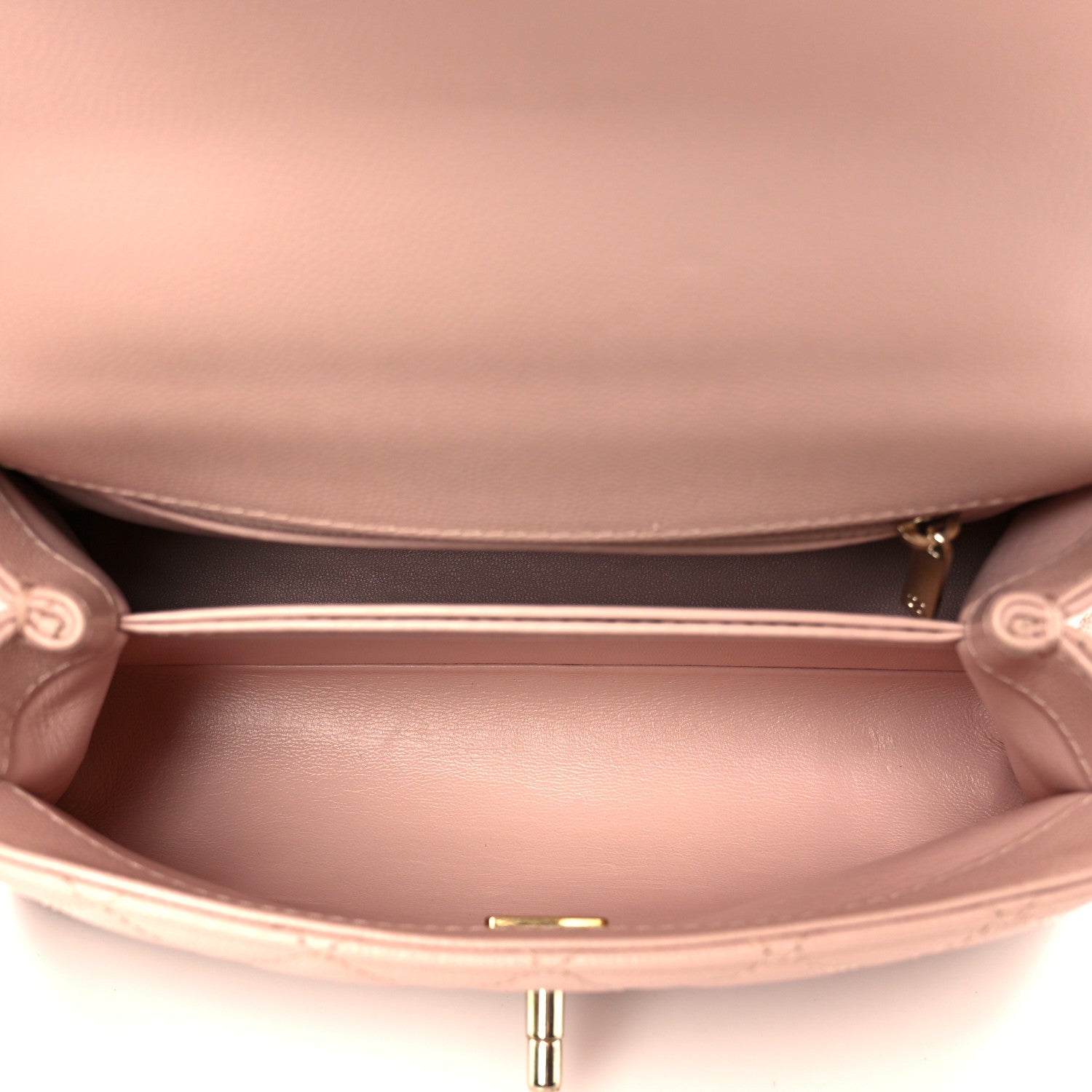 Chanel Caviar Quilted Mini Coco Handle Flap Light Pink 9 of 21