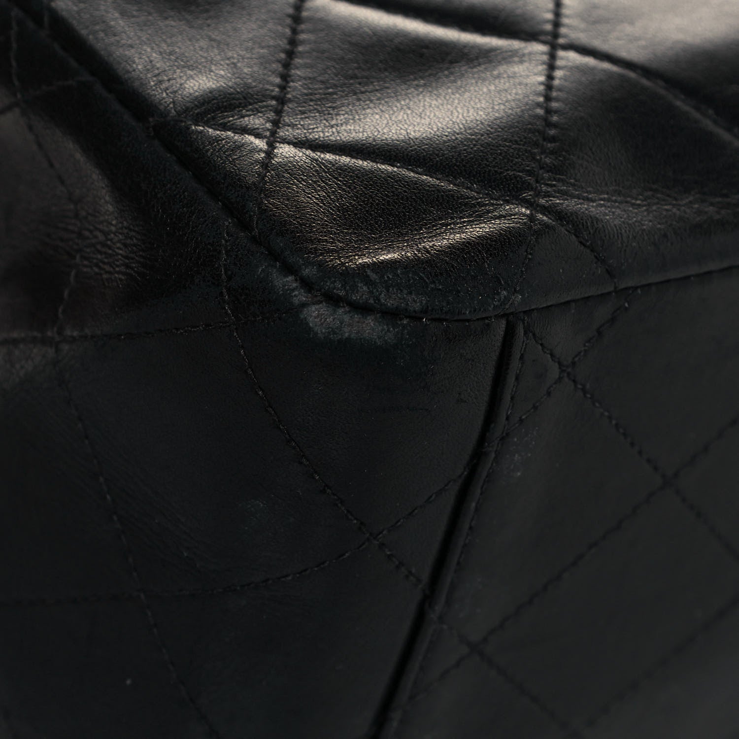 Chanel Lambskin Quilted XL Jumbo Single Flap Black 9 of 20