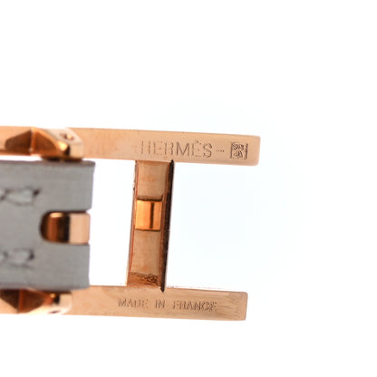 Hermes Swift Behapi Double Tour Bracelet T3 Rose Sakura Gris Perle 4 of 4