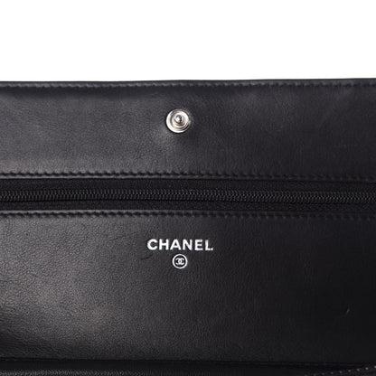 Chanel Calfskin Quilted Wallet On Chain WOC Black 5 of 12