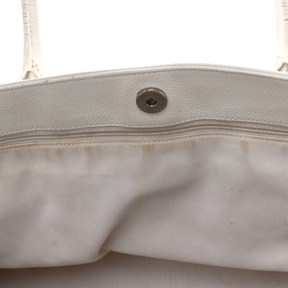 Chanel Calfskin Cerf Executive Shopper Tote White 9 of 24