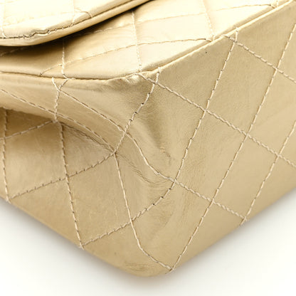 Chanel Metallic Aged Calfskin Quilted 2.55 Reissue 226 Flap Pale Gold 8 of 9