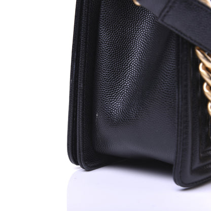 Chanel Caviar Quilted Medium Boy Flap Black 13 of 19