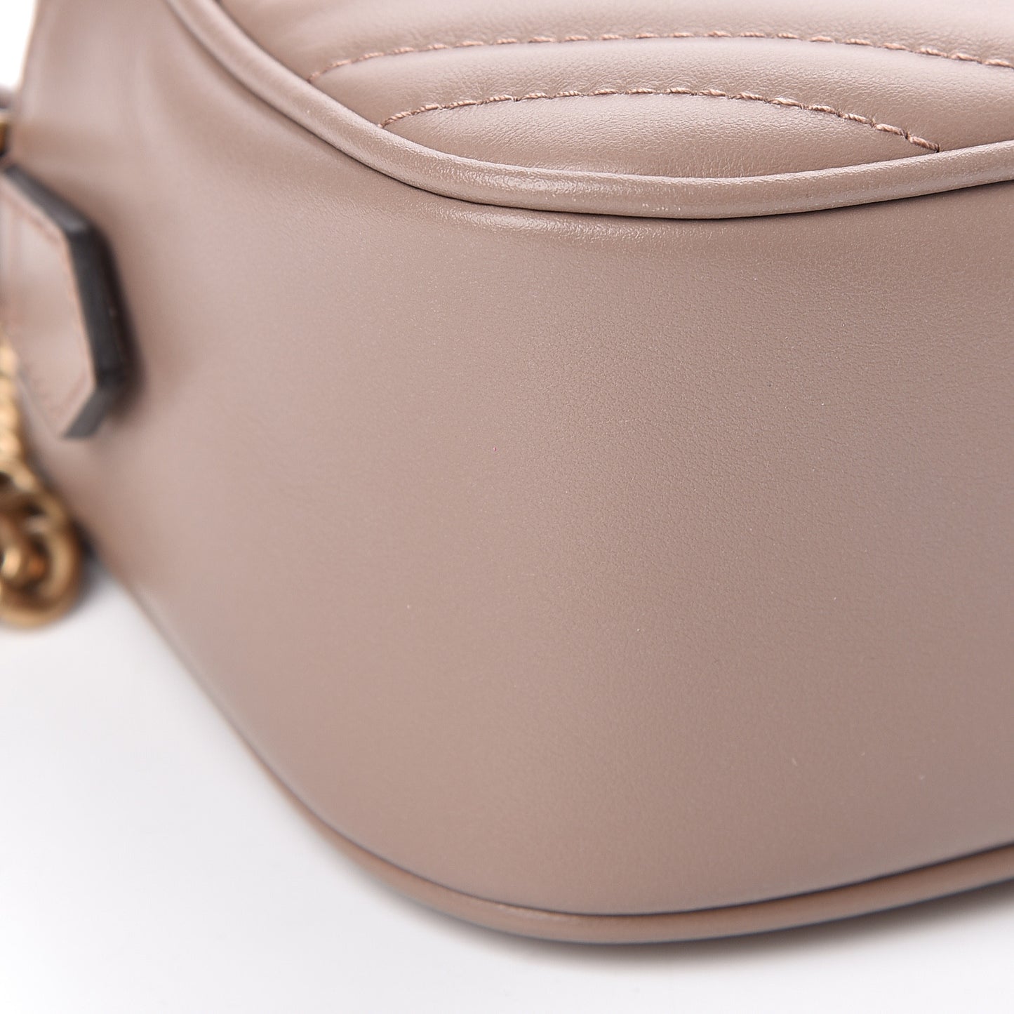 Calfskin Matelasse Small GG Marmont Chain Shoulder Bag Porcelain Rose