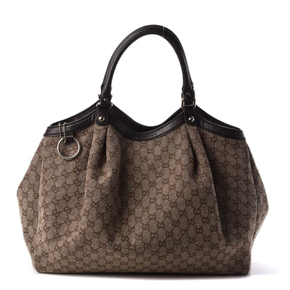 Gucci Monogram Large Sukey Tote Dark Brown 1 of 13