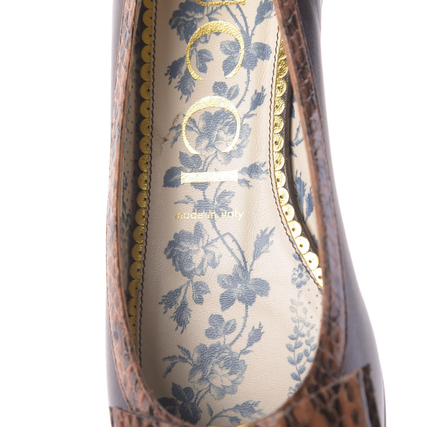 Malaga Kid Elaphe Yva Ballet Flats 40 Cocoa