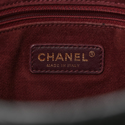 Chanel Wrinkled Lambskin Chevron Quilted Surpique Tote Black 6 of 11