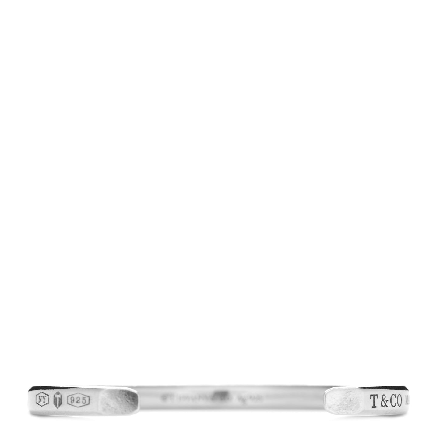Sterling Silver Narrow Makers Cuff Bracelet
