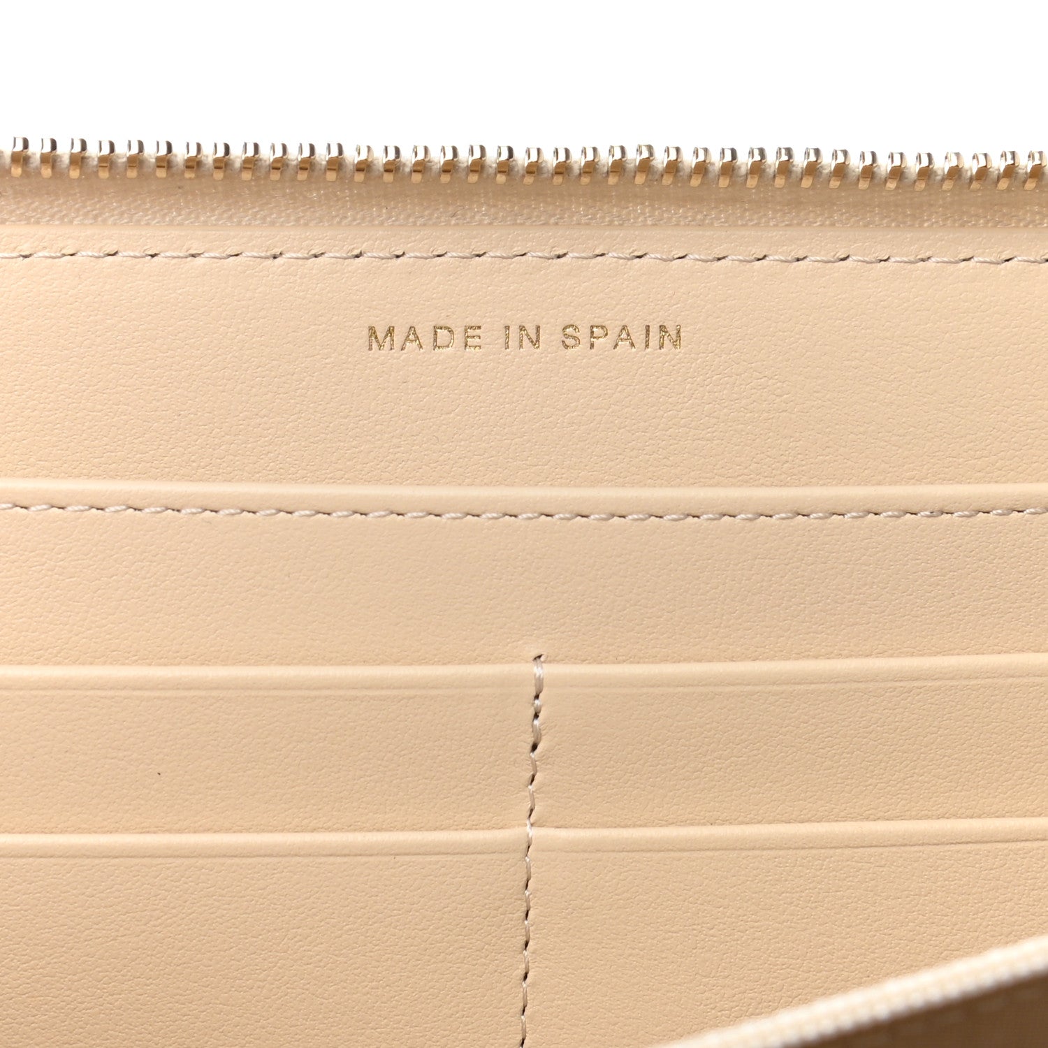 Chanel Shiny Goatskin Quilted 19 Long Zipped Around Wallet Beige 6 of 8