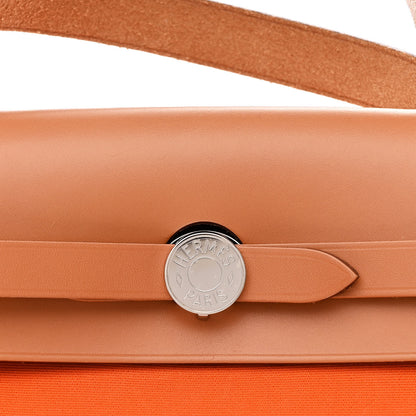 Hermes Toile Vache Hunter Herbag Zip 31 PM Orange 9 of 11
