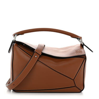 Loewe Calfskin Small Puzzle Bag Tan 1 of 10