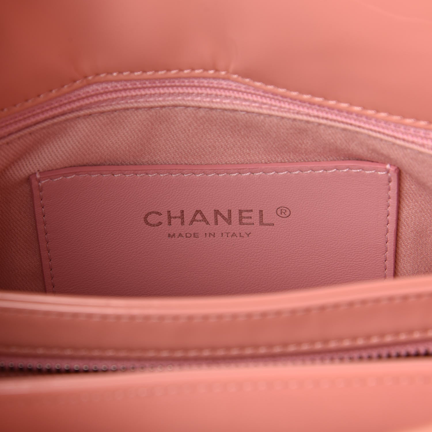 Chanel Patent Quilted Medium Just Mademoiselle Pink 6 of 10