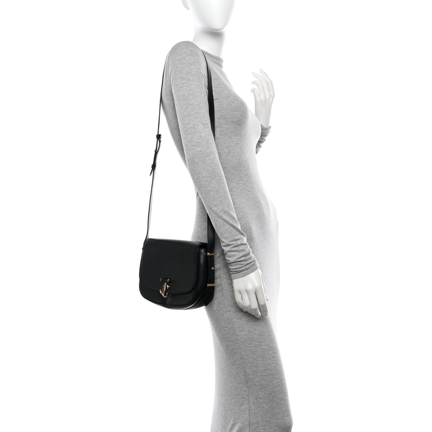 Calfskin Varenne Shoulder Bag Small Black