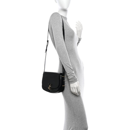 Jimmy Choo Calfskin Varenne Shoulder Bag Small Black 2 of 14