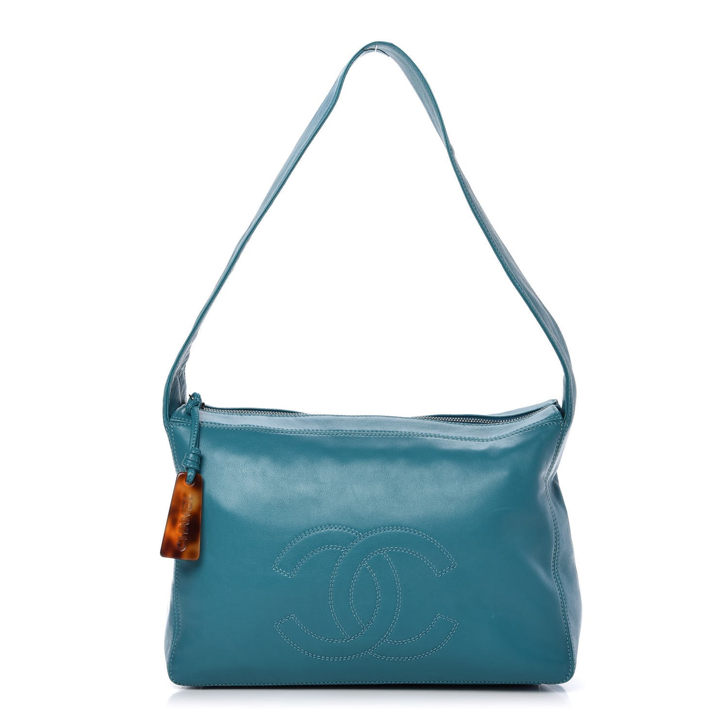 Lambskin CC Shoulder Bag Blue