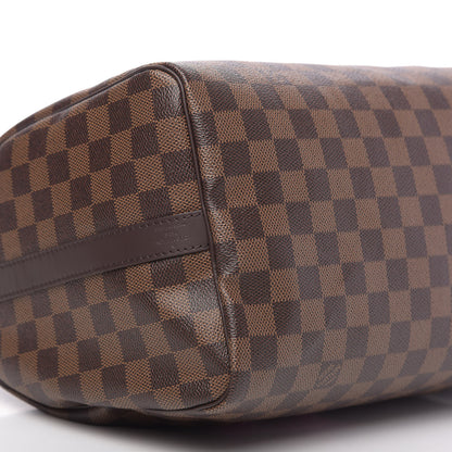 Louis Vuitton Damier Ebene Patches Speedy Bandouliere 30 8 of 11