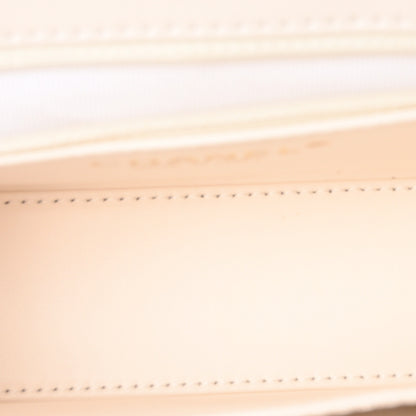 Chanel Shiny Aged Calfskin Quilted Nano Kelly Shopper White 5 of 10