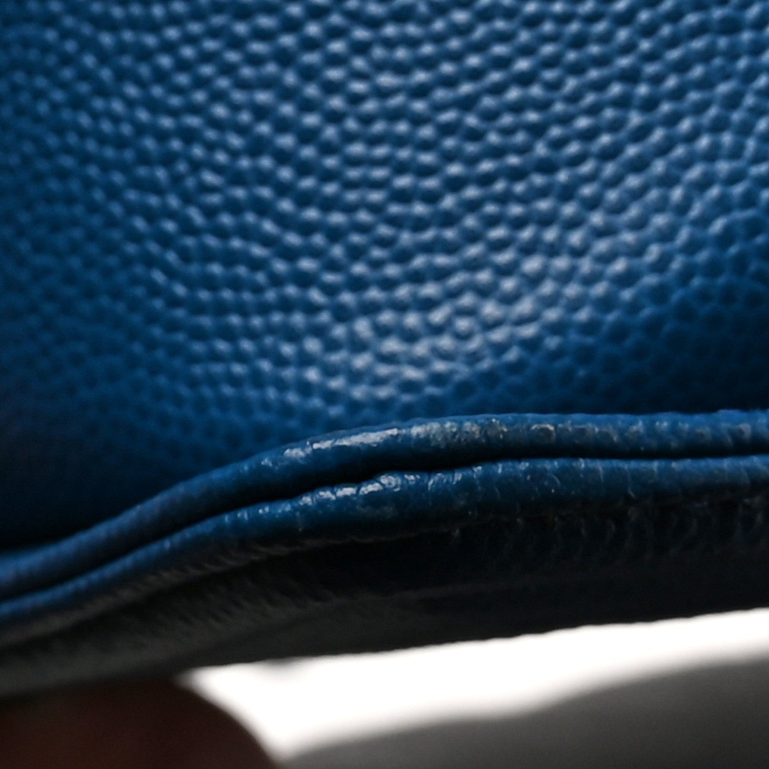 Chanel Caviar Quilted Medium Boy Flap Blue 11 of 11