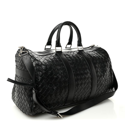 Bottega Veneta Nappa Intrecciato Duffle Bag Black 3 of 10