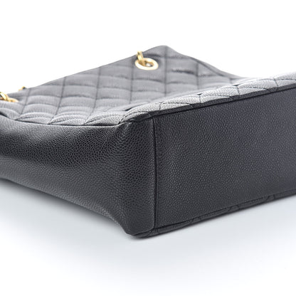 Chanel Caviar Quilted Petit Shopping Tote PST Black 9 of 10