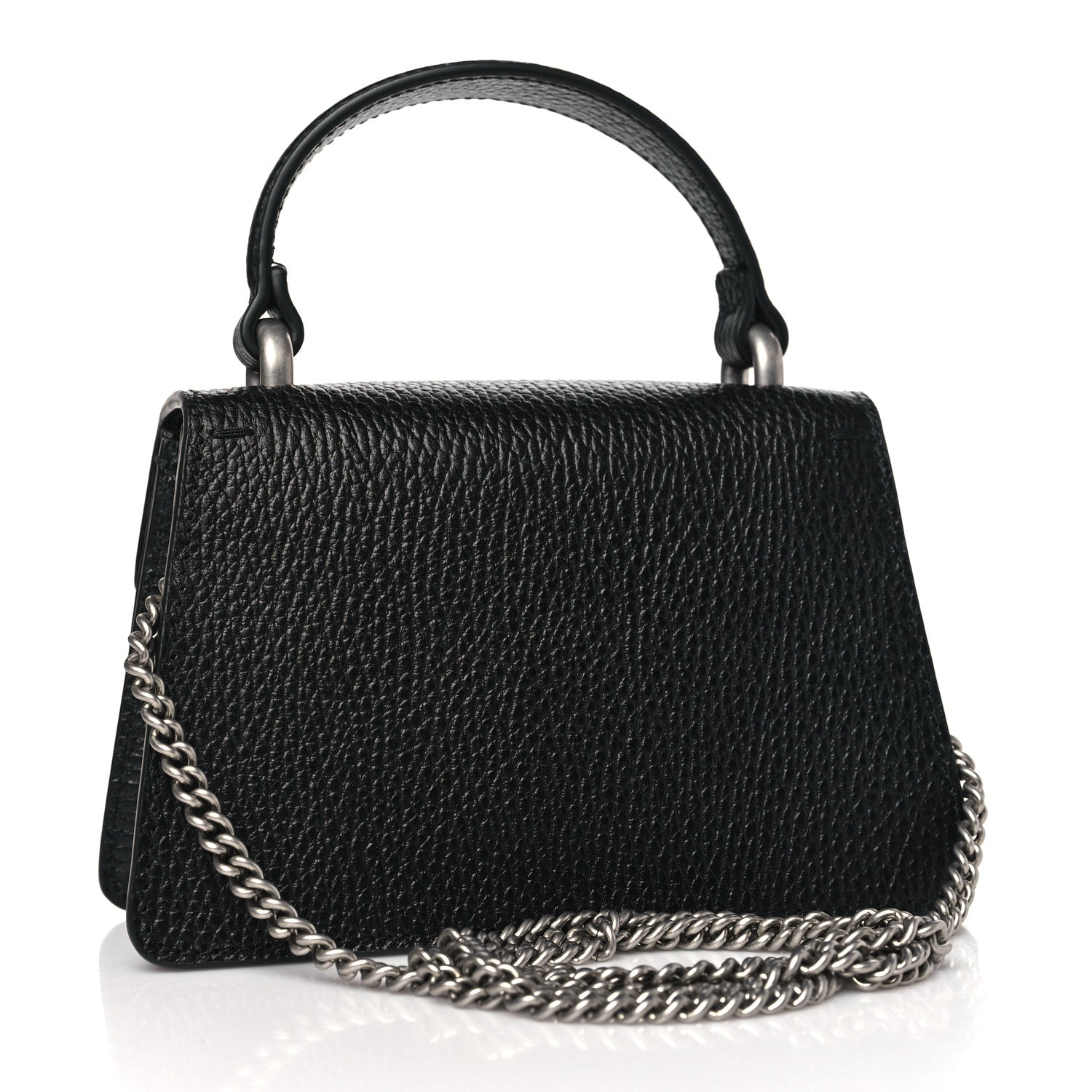 Gucci Dollar Calfskin Crystal Mini Dionysus Top Handle Bag Black Crystal 3 of 11