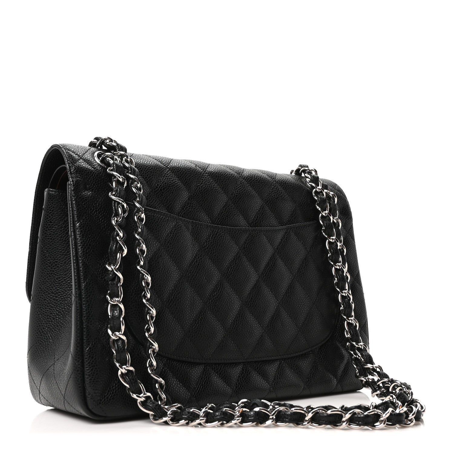Chanel Caviar Quilted Jumbo Double Flap Black 3 of 11