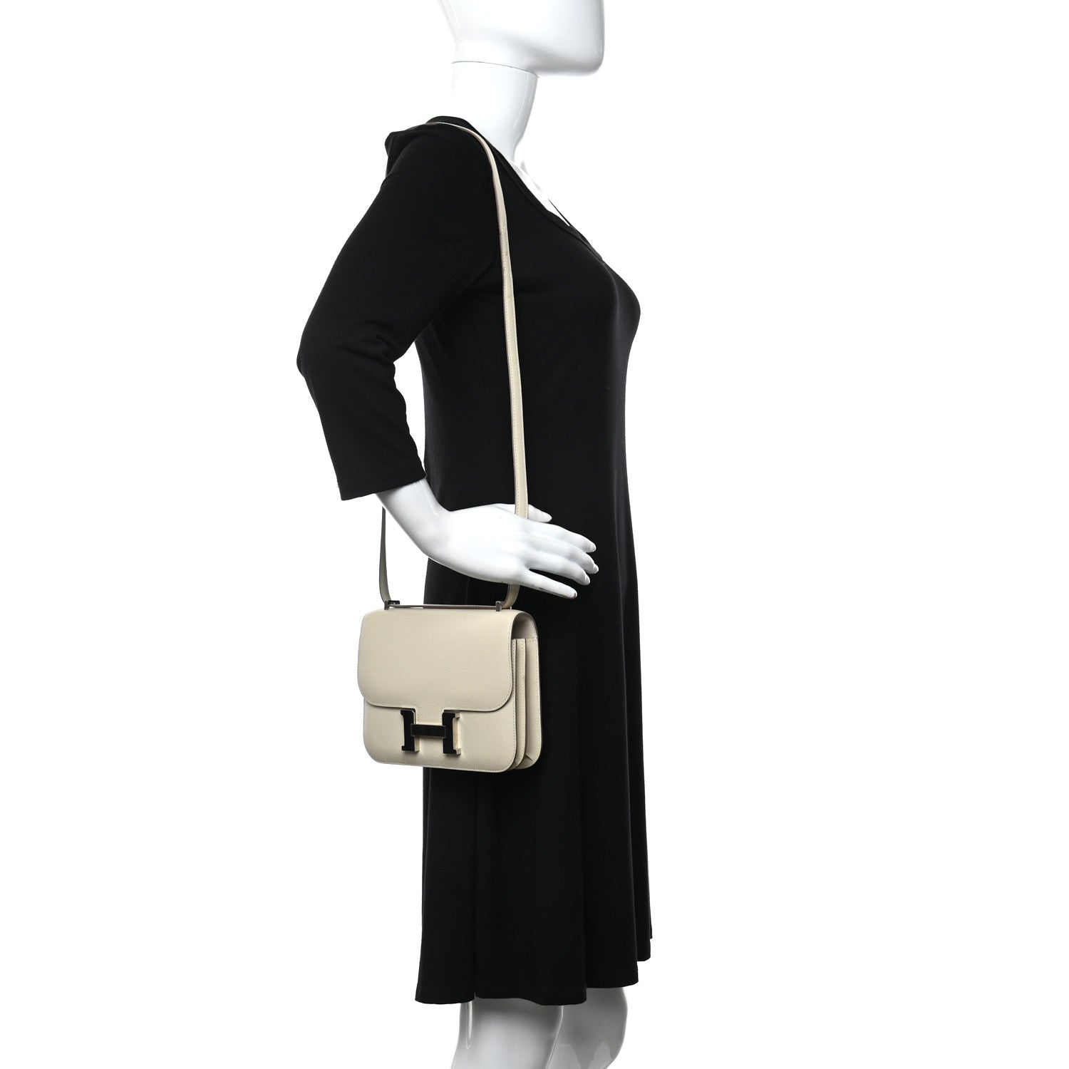Hermes Epsom Constance 18 Craie 2 of 20