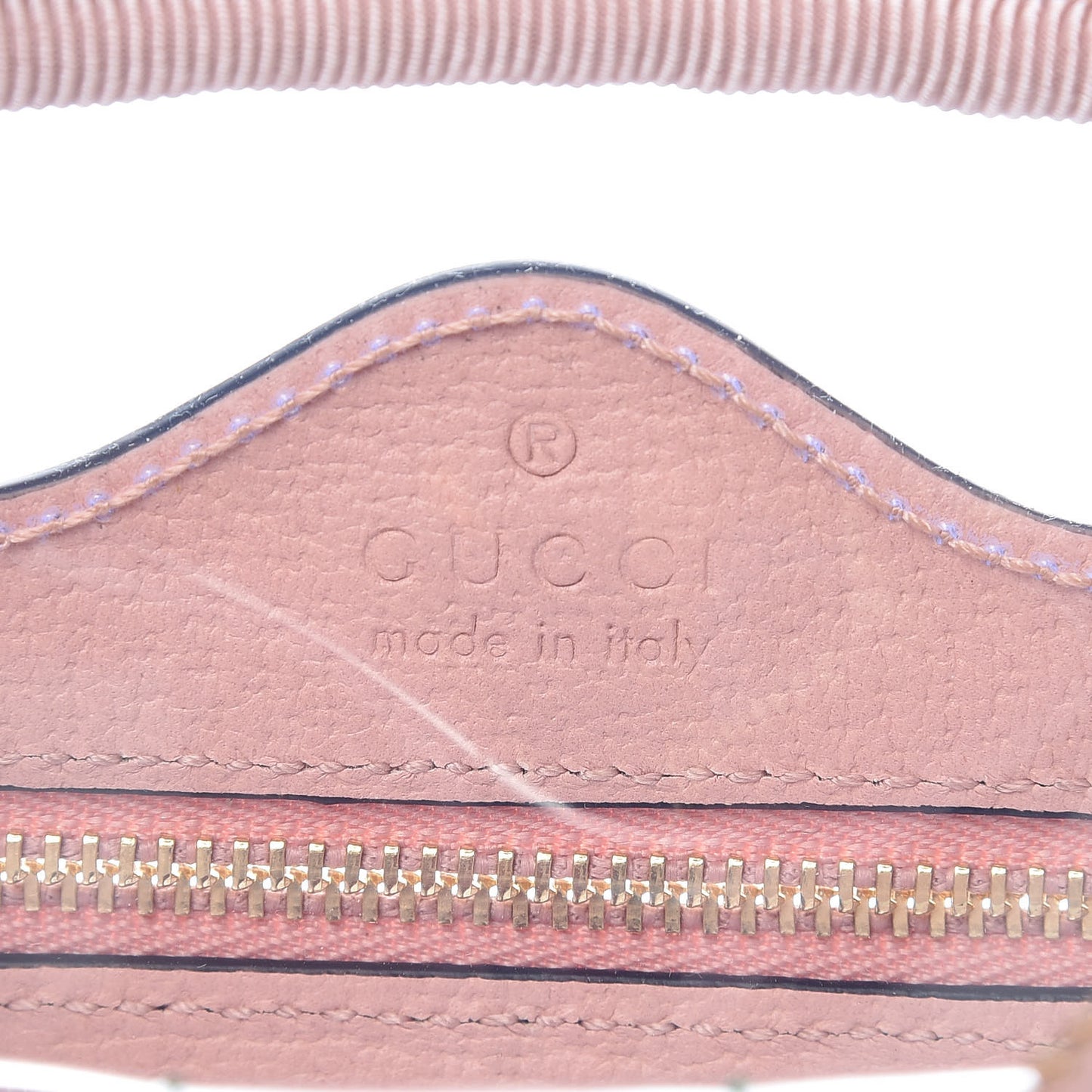 Vinyl Web Mini Ophidia Transparent Shoulder Bag Perfect Pink