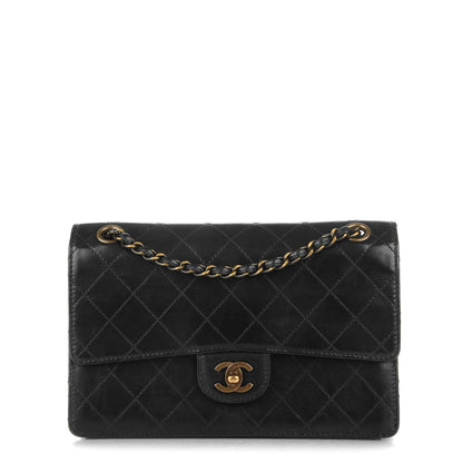 Chanel Calfskin Stitched Medium Single Flap Black 1 of 8