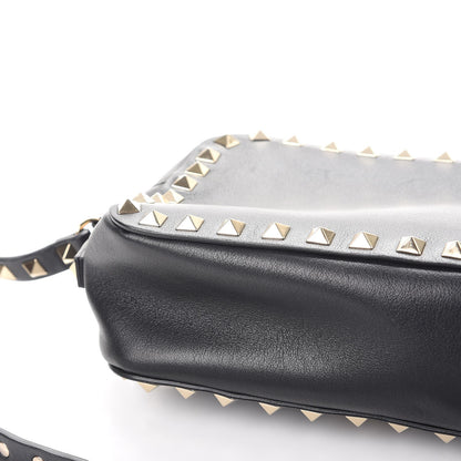 Valentino Garavani Calfskin Rockstud Camera Crossbody Bag Black 8 of 9