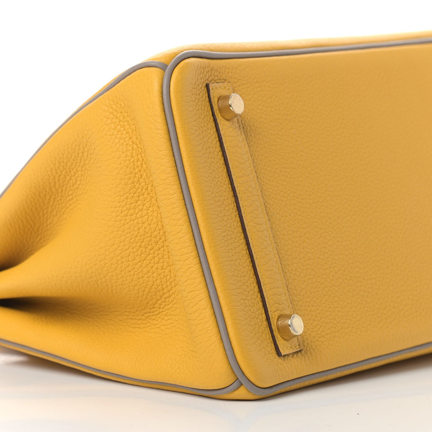 Togo Horseshoe Birkin 30 Jaune Ambre Etain