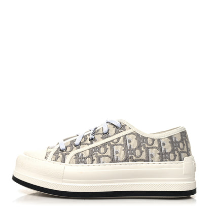 Christian Dior Canvas Oblique Walk Dior Low Top Sneakers 36 Grey Stone 1 of 9