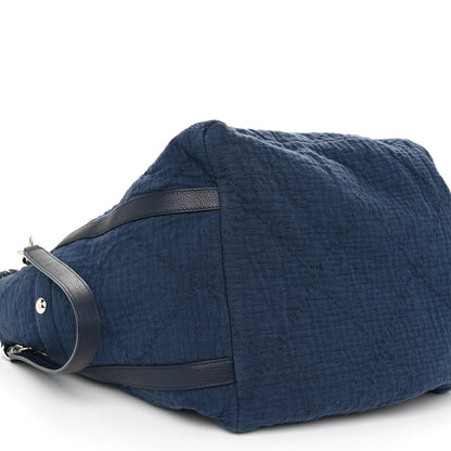 Chanel Canvas Medium Double Face Tote Navy 9 of 10