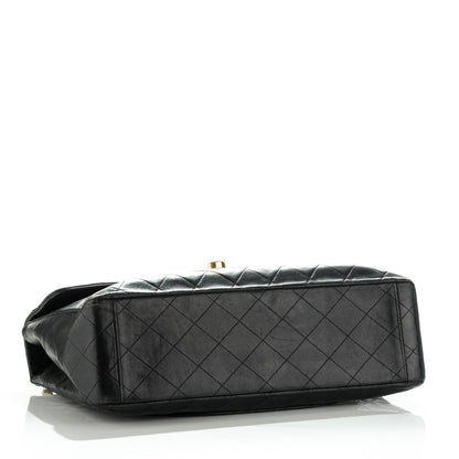 Chanel Lambskin Quilted XL Jumbo Single Flap Black 4 of 14