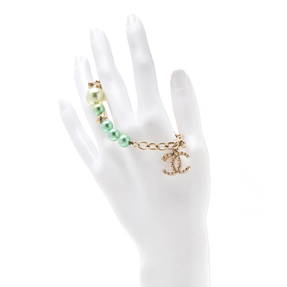 Chanel Pearl Cuba CC Bracelet Gold Multicolor 2 of 5