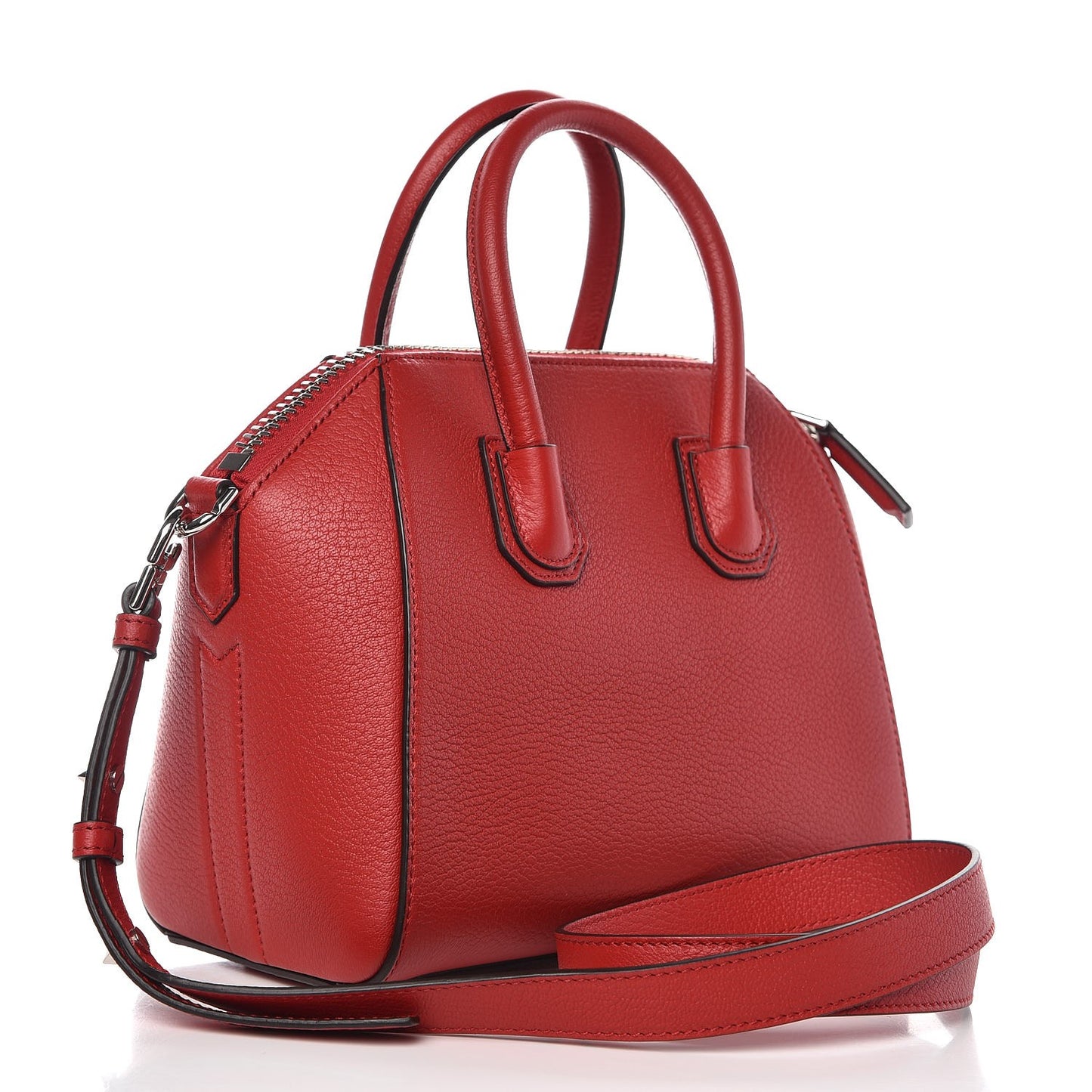 Sugar Goatskin Mini Antigona Red