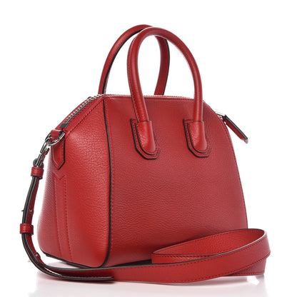 Givenchy Sugar Goatskin Mini Antigona Red 3 of 10