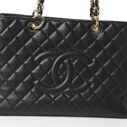 Chanel Caviar Quilted Grand Shopping Tote GST Black 7 of 9