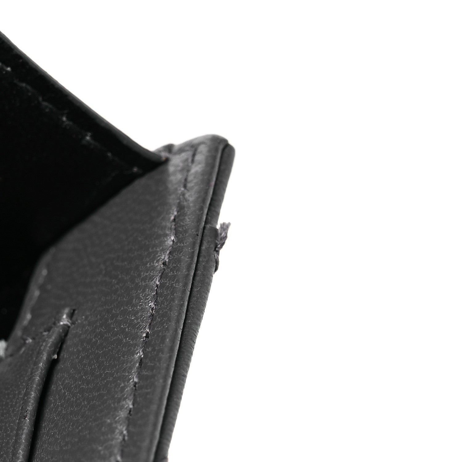 Saint Laurent Lambskin Quilted Monogram Gaby Small Envelope Wallet Fog 12 of 15