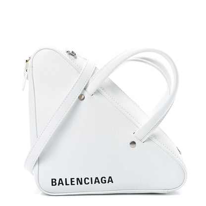 Balenciaga Calfskin XS Triangle Duffle White 1 of 11