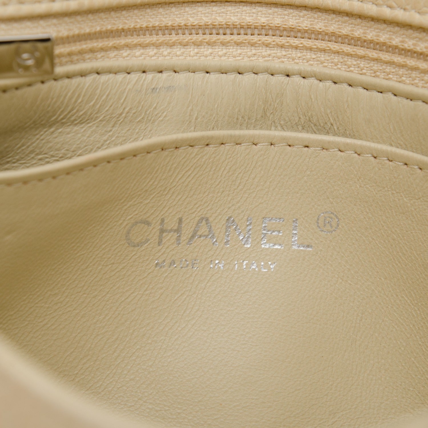 Chanel Caviar Quilted Mini Rectangular Flap Beige Clair 5 of 11