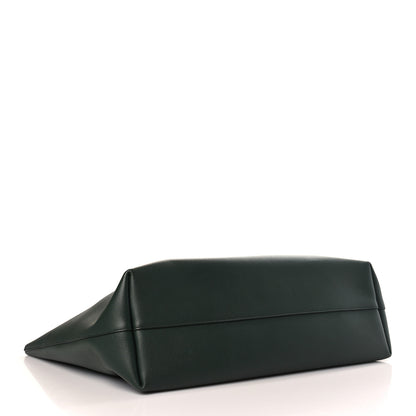 Saint Laurent Calfskin Large Shopping Tote Dark Green 5 of 11
