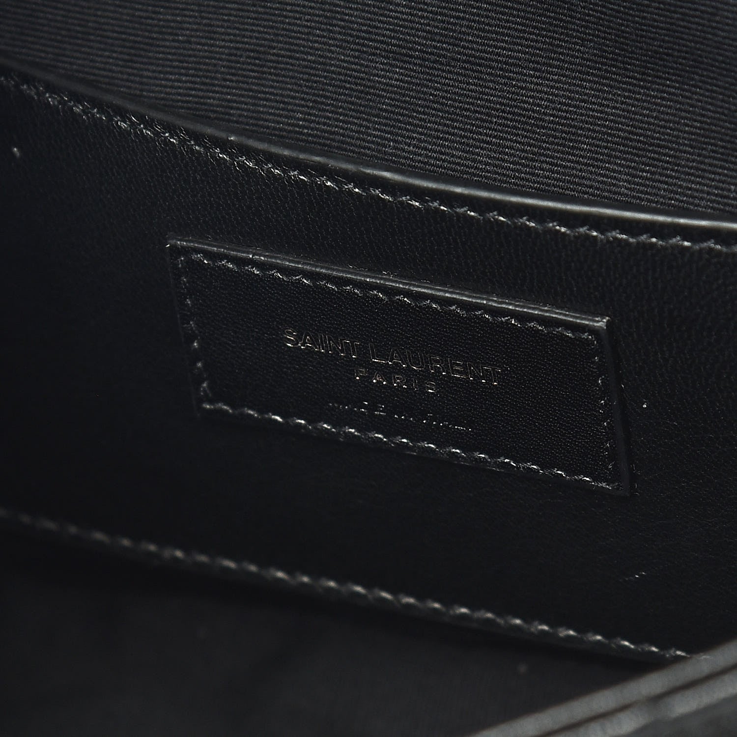 Saint Laurent Sheepskin Tri-Quilt Monogram Medium College Bag Black 9 of 11