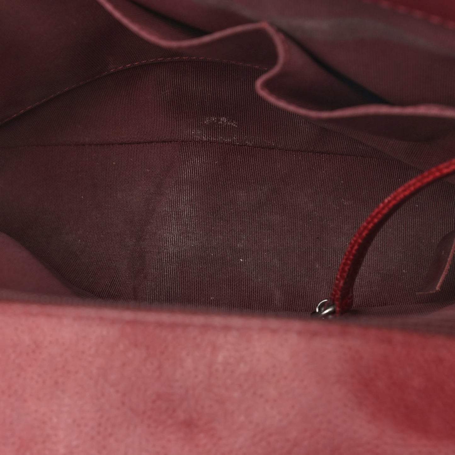 Caviar Quilted Large Boy Flap Dark Red